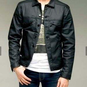Comune Braydon Szafranski Waxed Denim Jacket Black